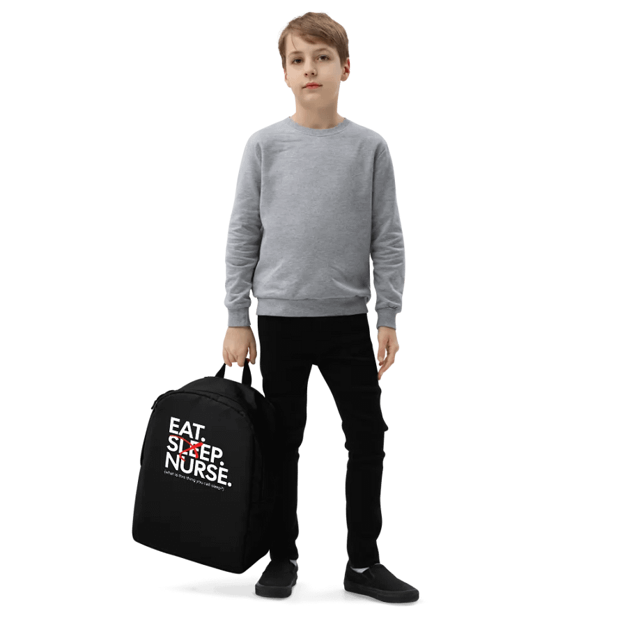 Eat Sleep Nurse Backpack (Large/Black) product image (8)