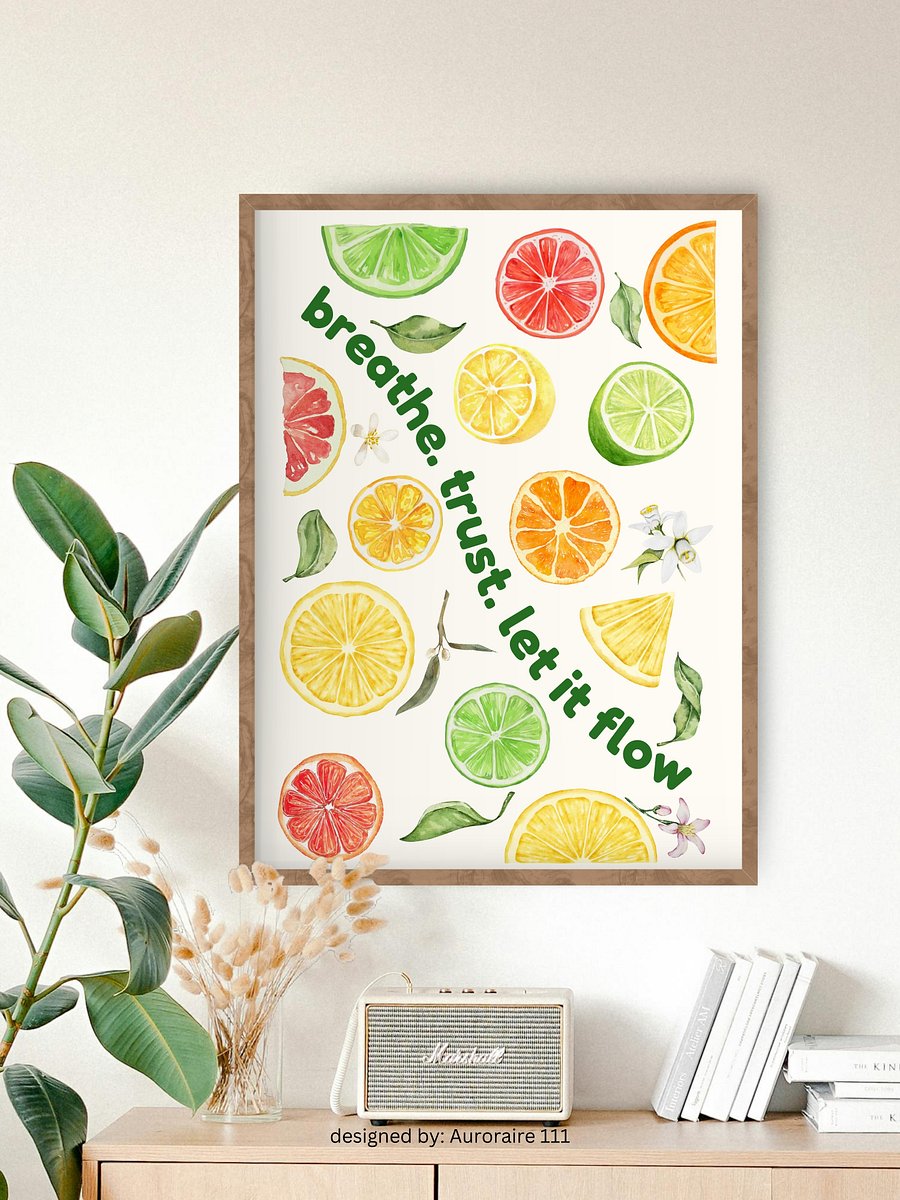 Let It Flow - Printable Wall Art | Digital Poster Download | Multiple Sizes Included product image (4)