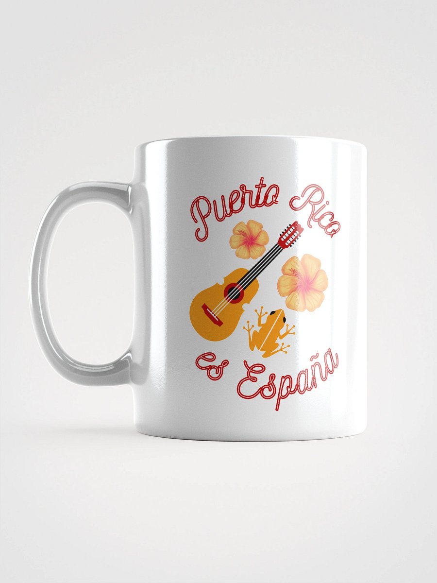 Taza - Puerto Rico es España (flor, guitarra, coqui) product image (2)