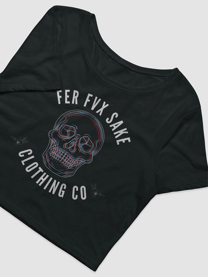 FFS 3D Skull Women's Cropped T-Shirt product image (2)