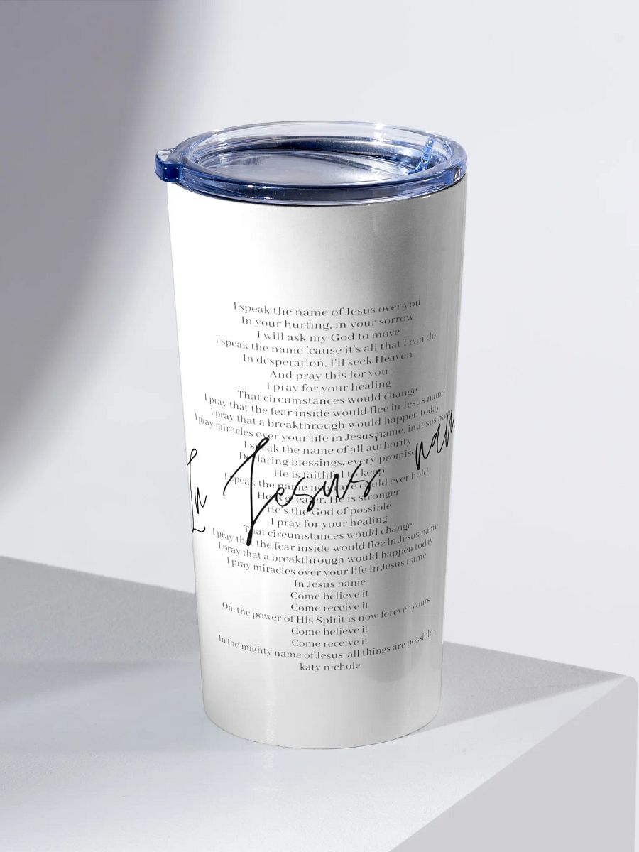 In Jesus' Name Tumbler product image (1)