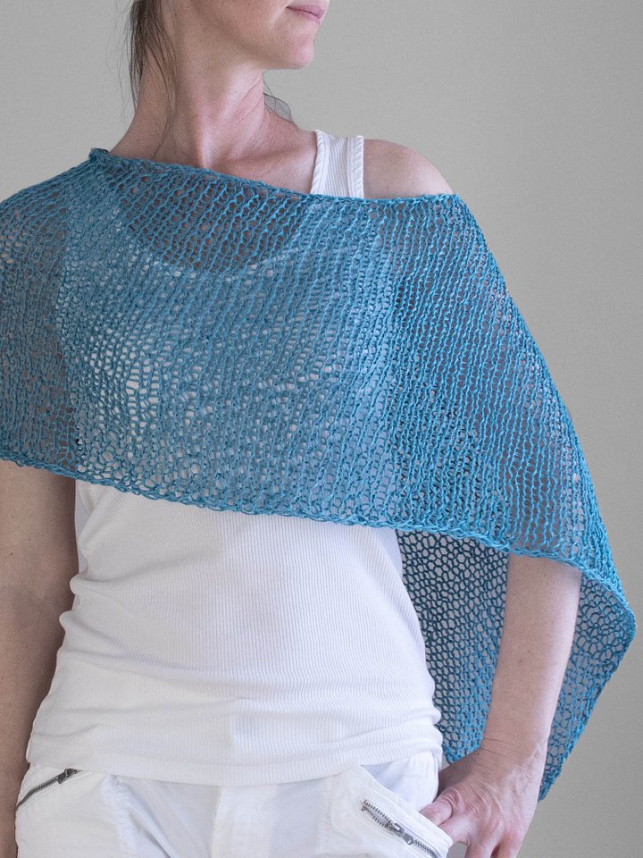 Summer Poncho Knitting Pattern - Easy Breezy product image (2)