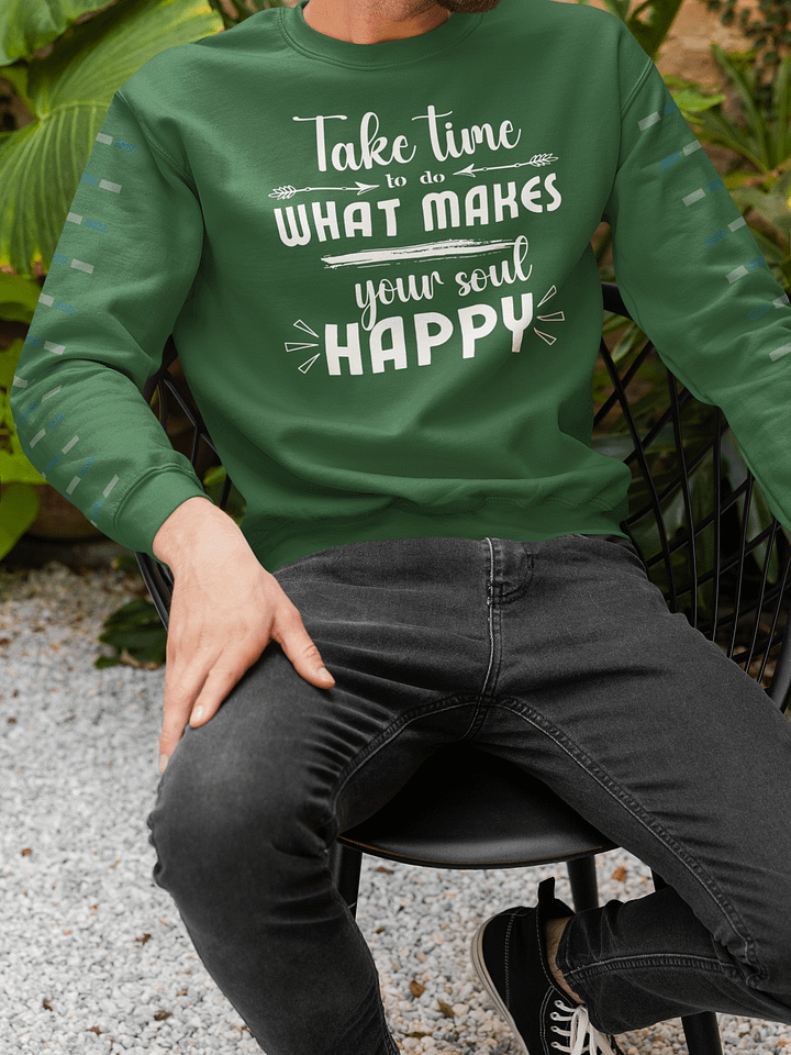 Make Your Soul Happy Heritage Premium Sweater - Dark product image (1)