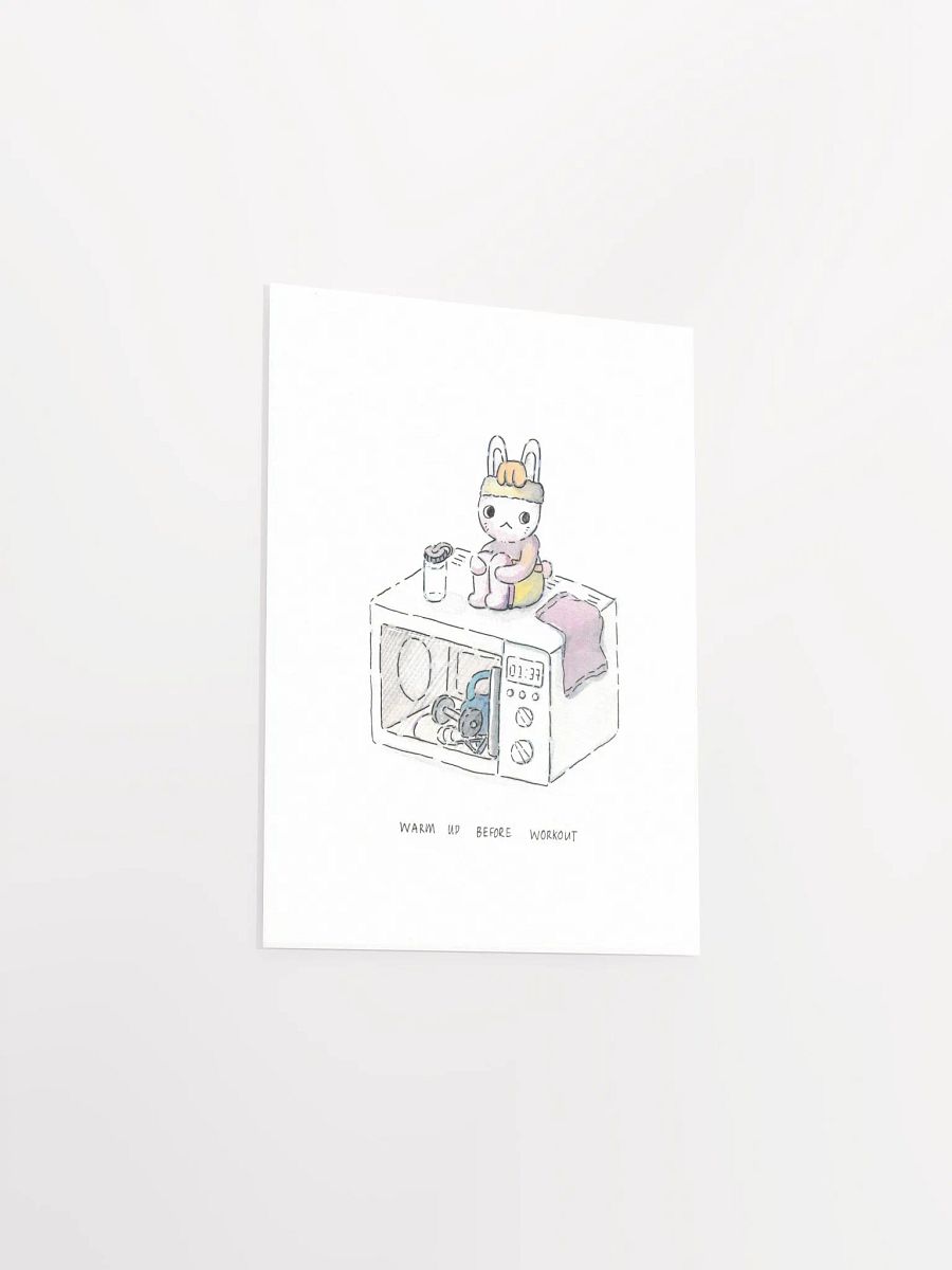 Warm up before Workout Art Print product image (12)