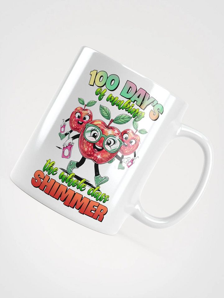 Shimmering Apple 100 Days Of School Mug product image (2)