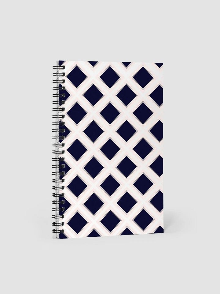 Black Diamonds Surrounded By White Spiral Notebook product image (1)