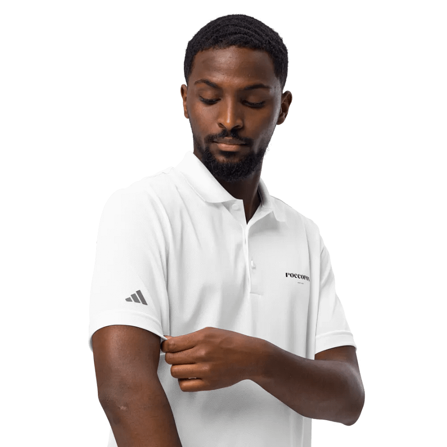 RoccoRox Adidas Polo Tee White product image (7)