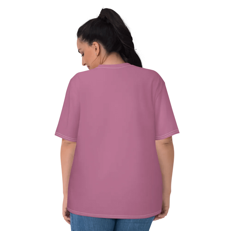 Plain Medium Dark Carnation Pink True Summer Women's Crewneck Polyester Heavyweight Premium T-Shirt by Treasure Pie product image (7)