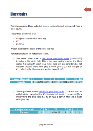 40 Dominant Jazz Blues Licks For Guitar - PDF Method With Audio product image (2)