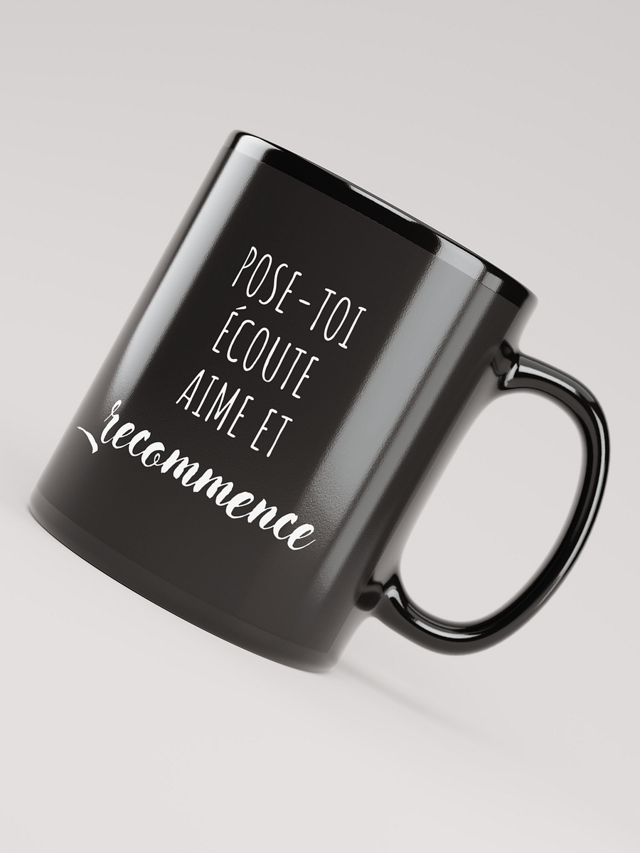 Mug Noir - Pose-toi - Cadeau citation positive product image (3)