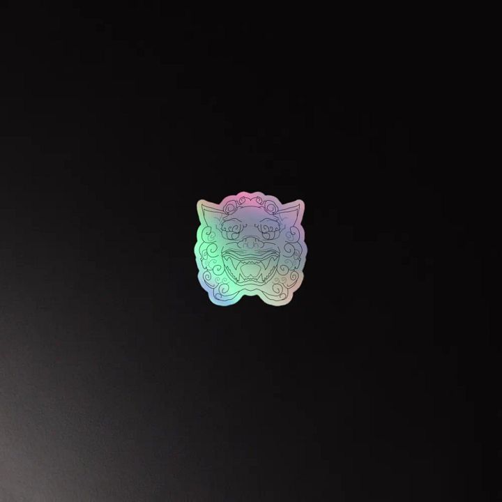 Holographic Foo Dog sticker product image (4)