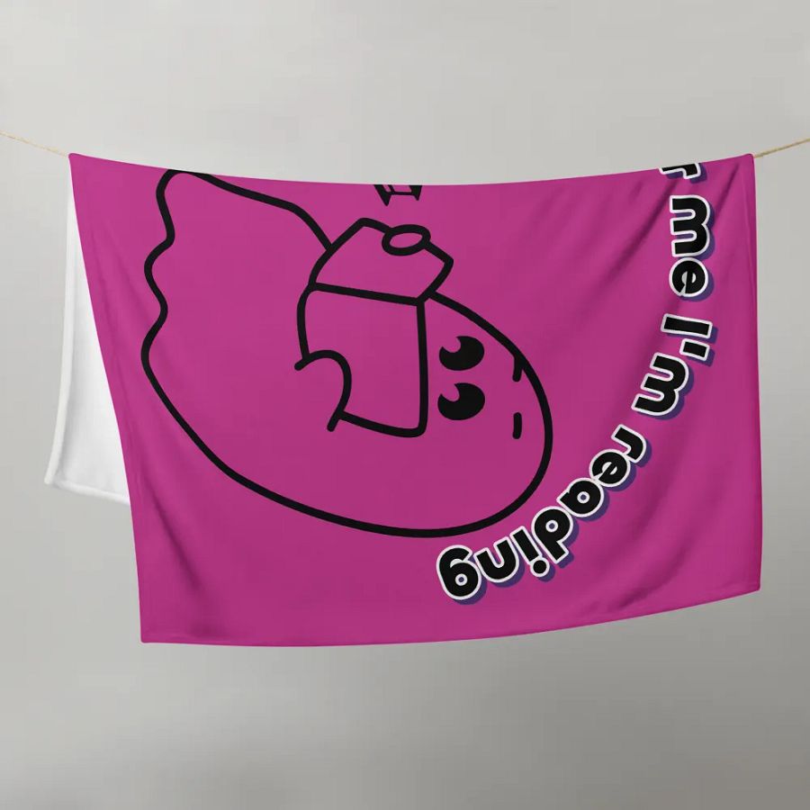 Ghostly Reading Throw Blanket product image (10)