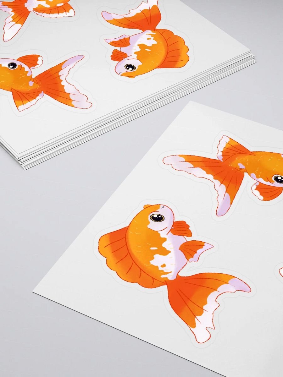 Whimsical Goldfish Delight Kiss Cut Stickers product image (5)