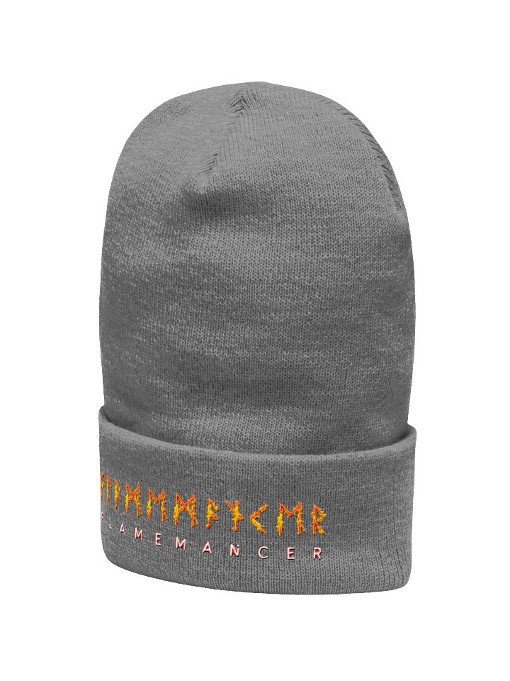 The Flamemancer | Embroidered High Top Beanie | Smoke product image (2)