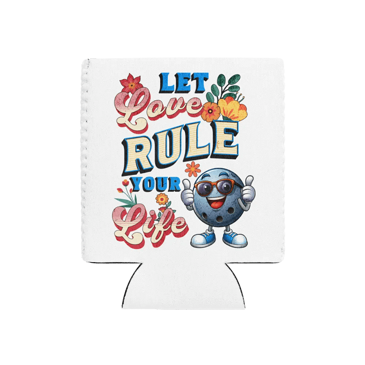 Let Love Rules Your Life Bowling Can Cooler product image (1)