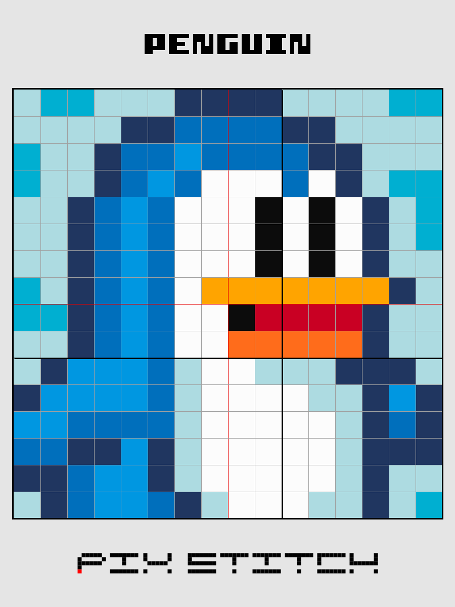 Penguin Pixel Art product image (2)