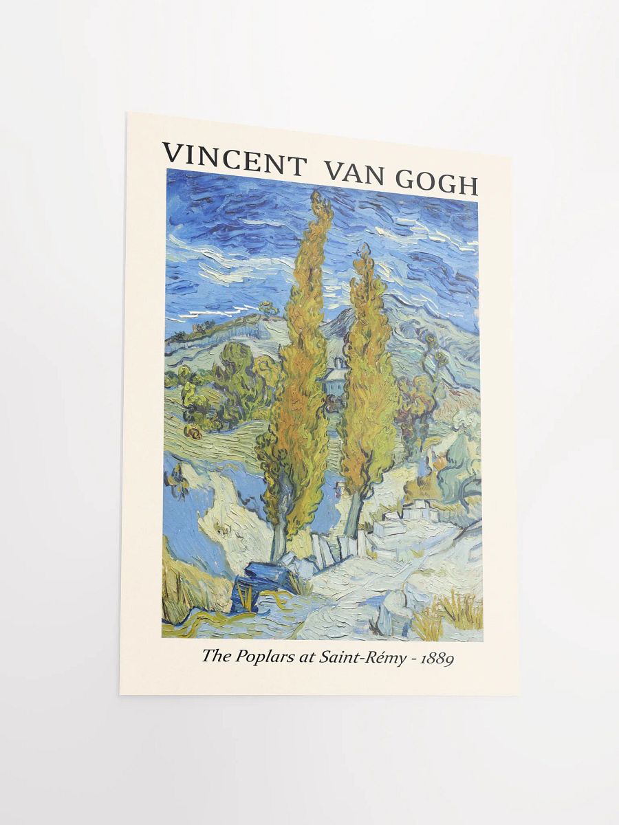 Classic art art poster 'The Poplars at Saint-Rémy' by Vincent van Gogh product image (10)