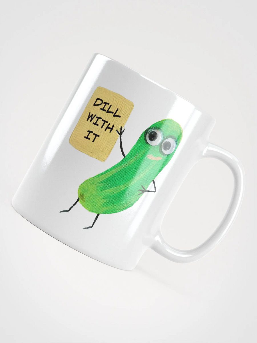 Emotional Support Pickle White Glossy Mug product image (4)