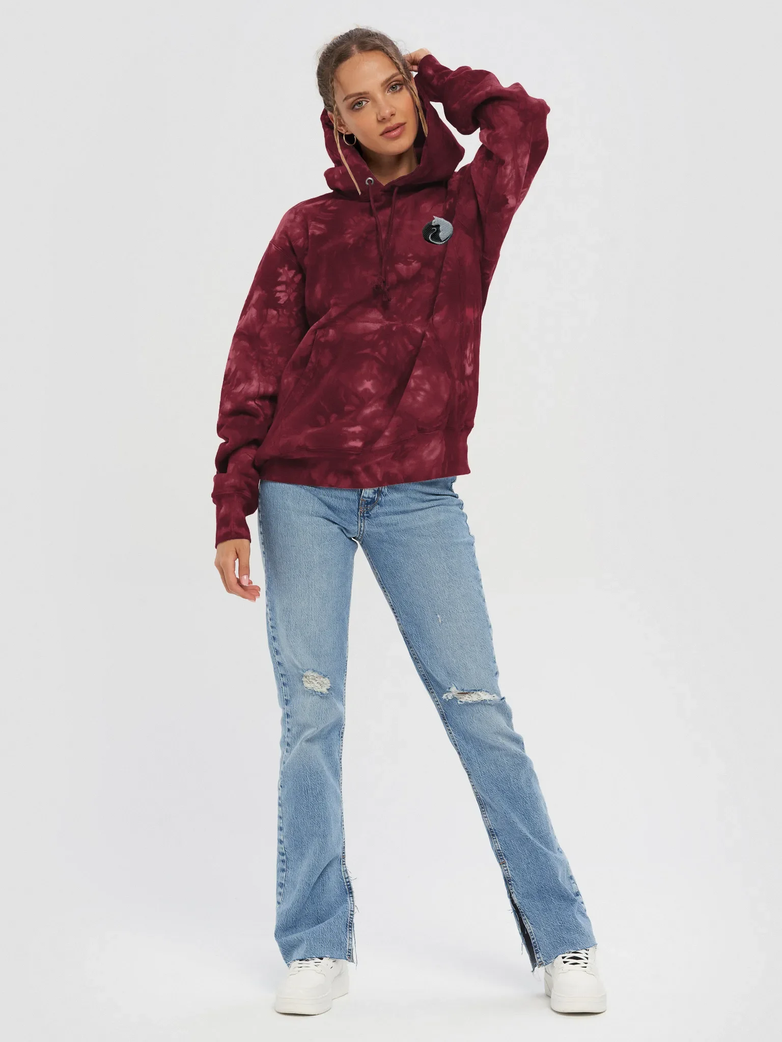 CHAMPION X LACEPINK X CHAMPION Kawaiikitten Exclusive Premium Tie and Dye Hoodie product image (6)