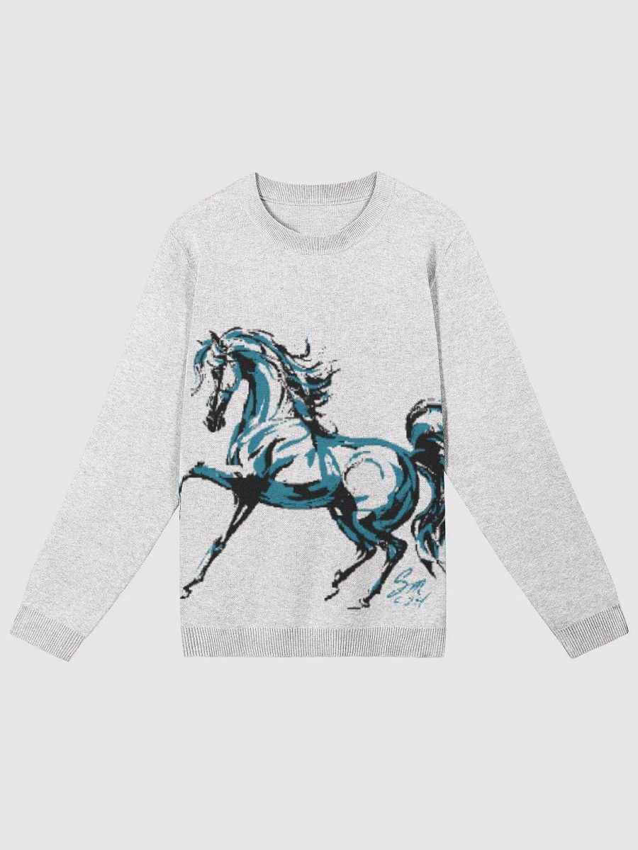 Dancing Horse Mens Jacquard Crewneck Sweater product image (1)