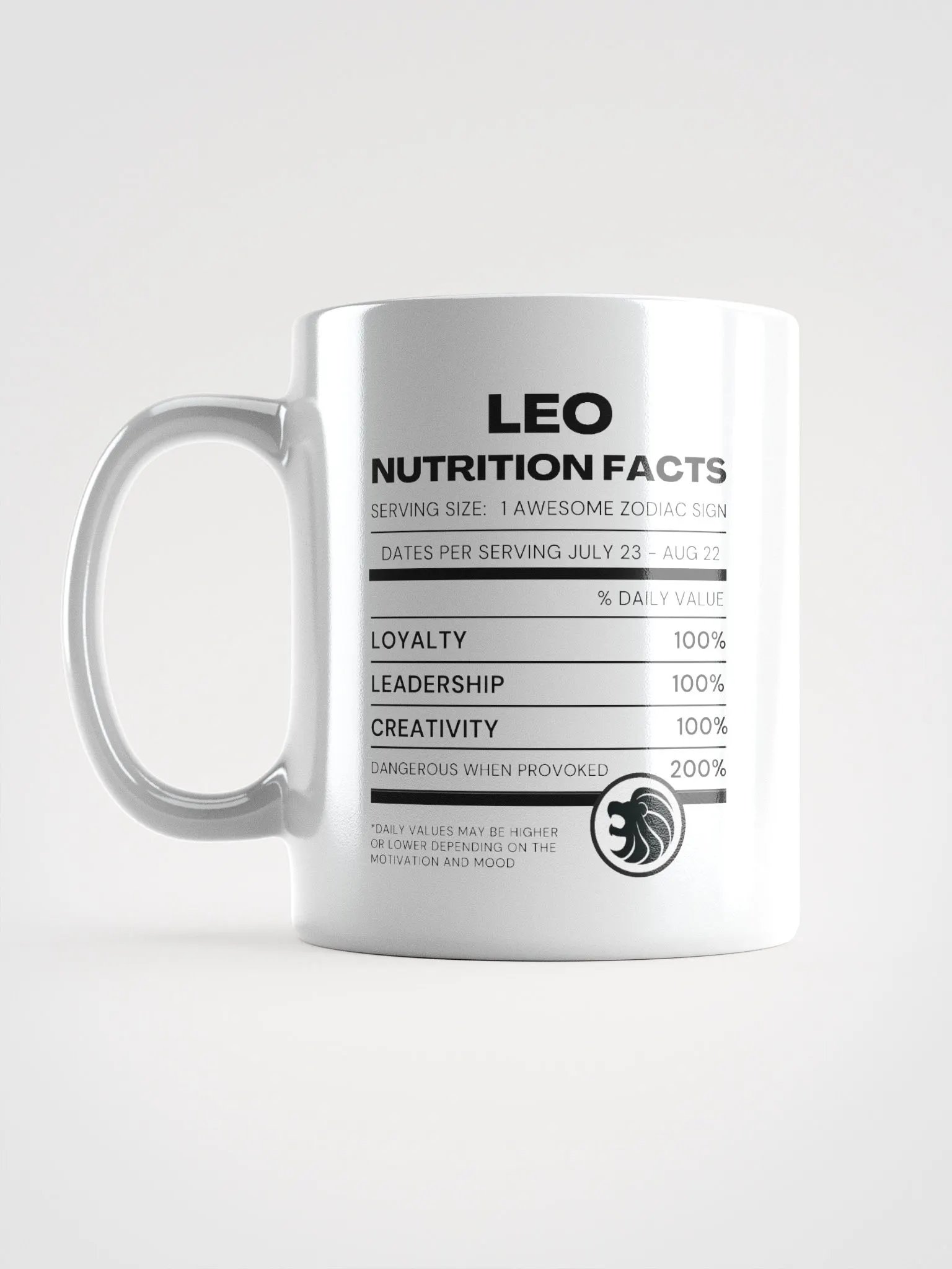 Leo Nutrition Facts Mug product image (7)