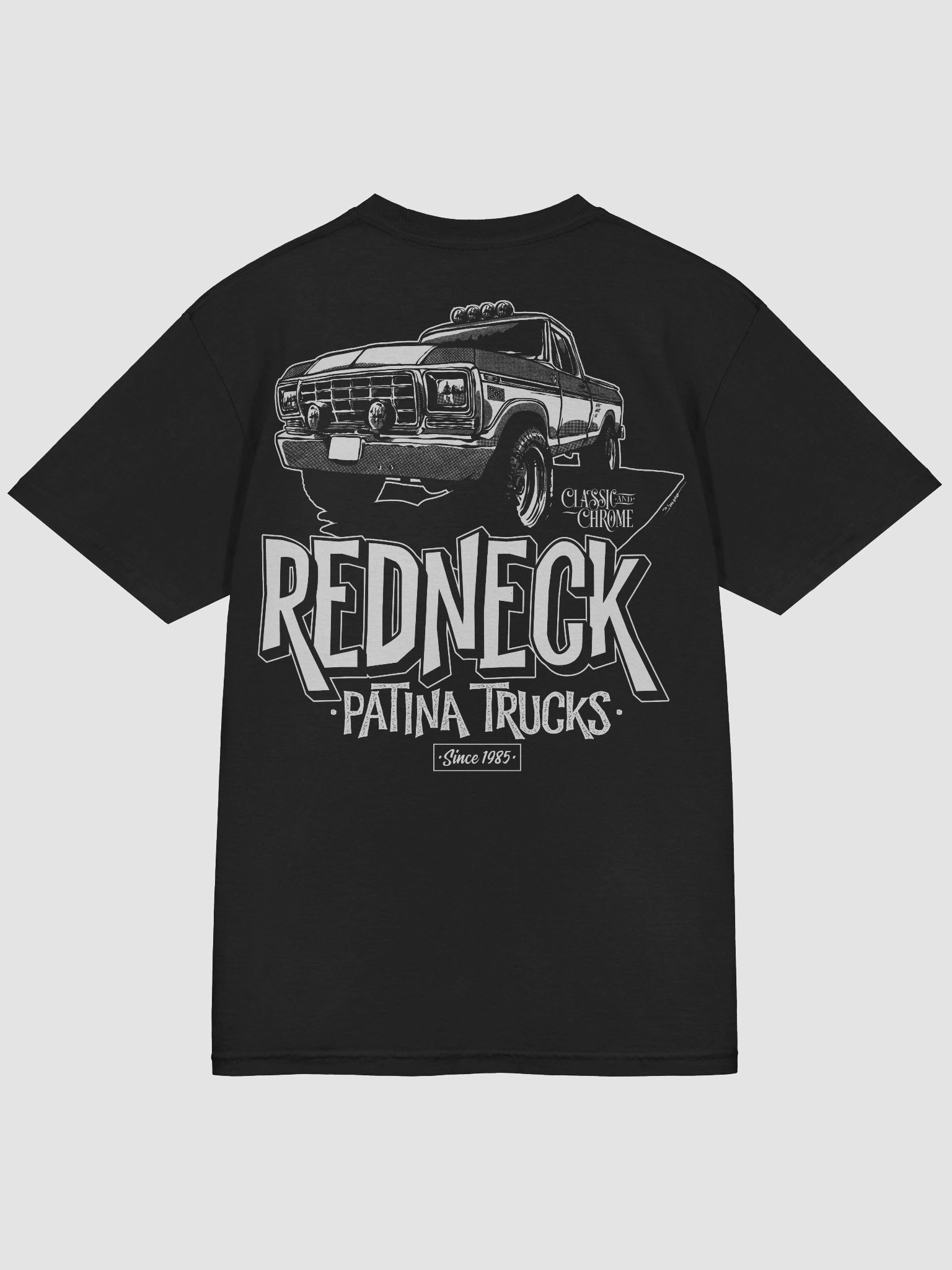 Classic N Chrome Front & Redneck back print product image (4)