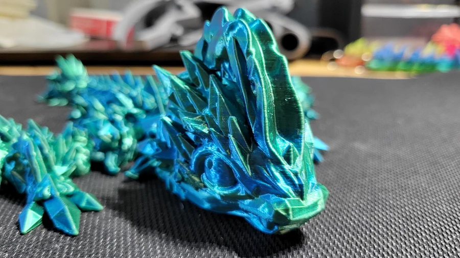 Articulated Jellyfish Dragon (Silk Blue and Green) product image (3)