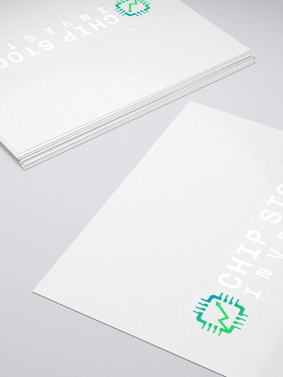 Chip Stock Investor Kiss Cut Stickers product image (13)