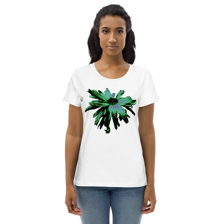 Abstract Floating Daisy Women's Fitted T Shirt product image (7)