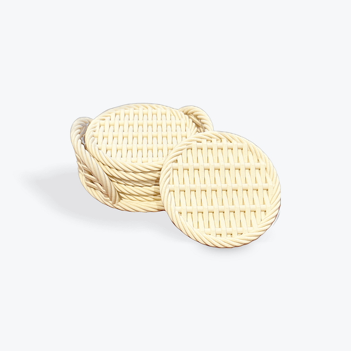 Faux Woven Coasters - Set of 6 product image (2)