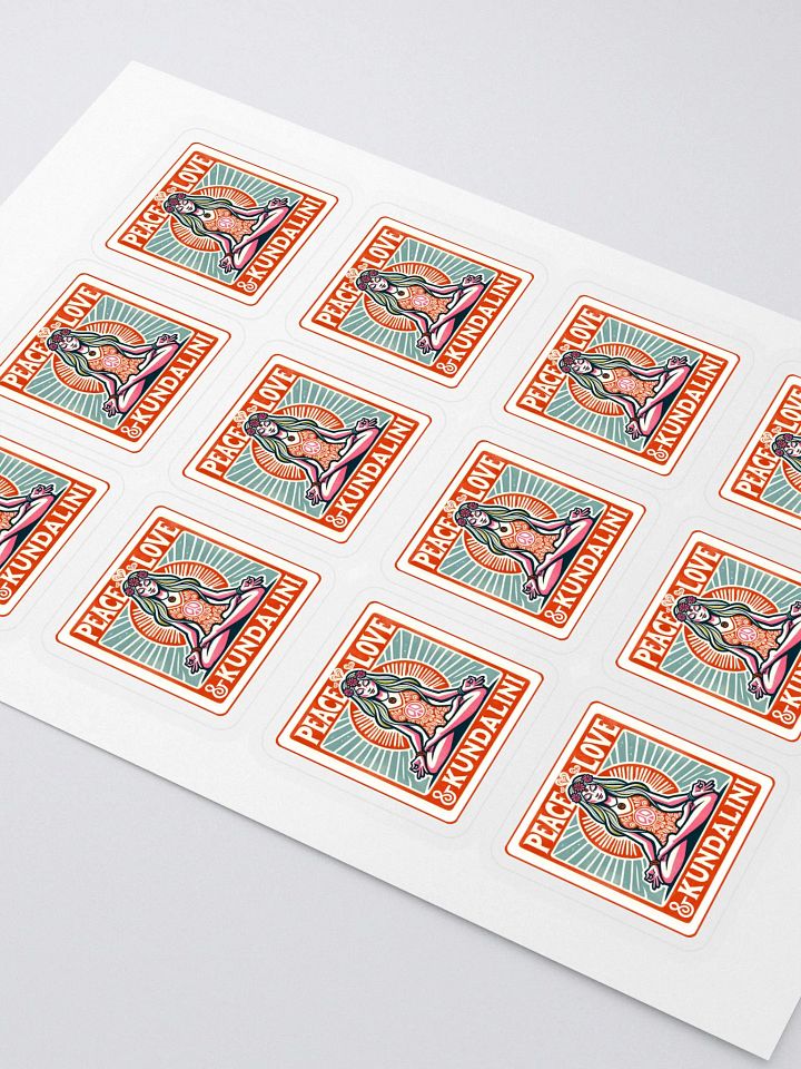 Peace, Love & Kundalini Kiss Cut Sticker Sheet product image (2)