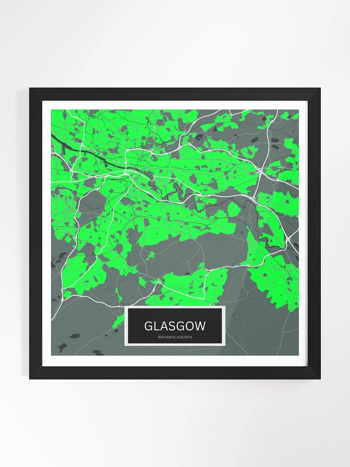 Framed Square Glasgow Art Maps product image (1)