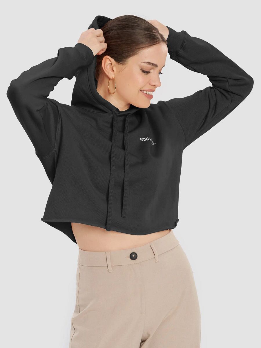 Bella+Canvas Fleece Crop Hoodie product image (1)