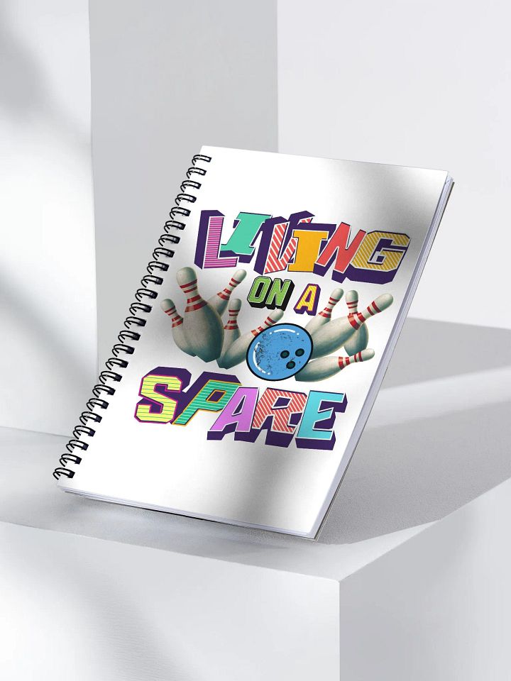 Living On A Spare Retro Bowling Spiral Notebook product image (2)