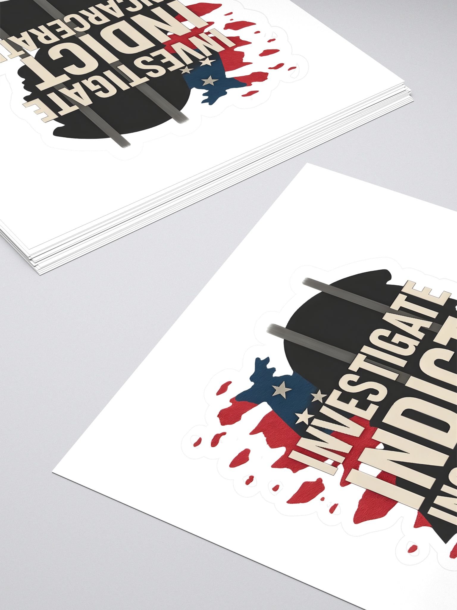 Incarcerate Trump Kiss Cut Stickers product image (4)