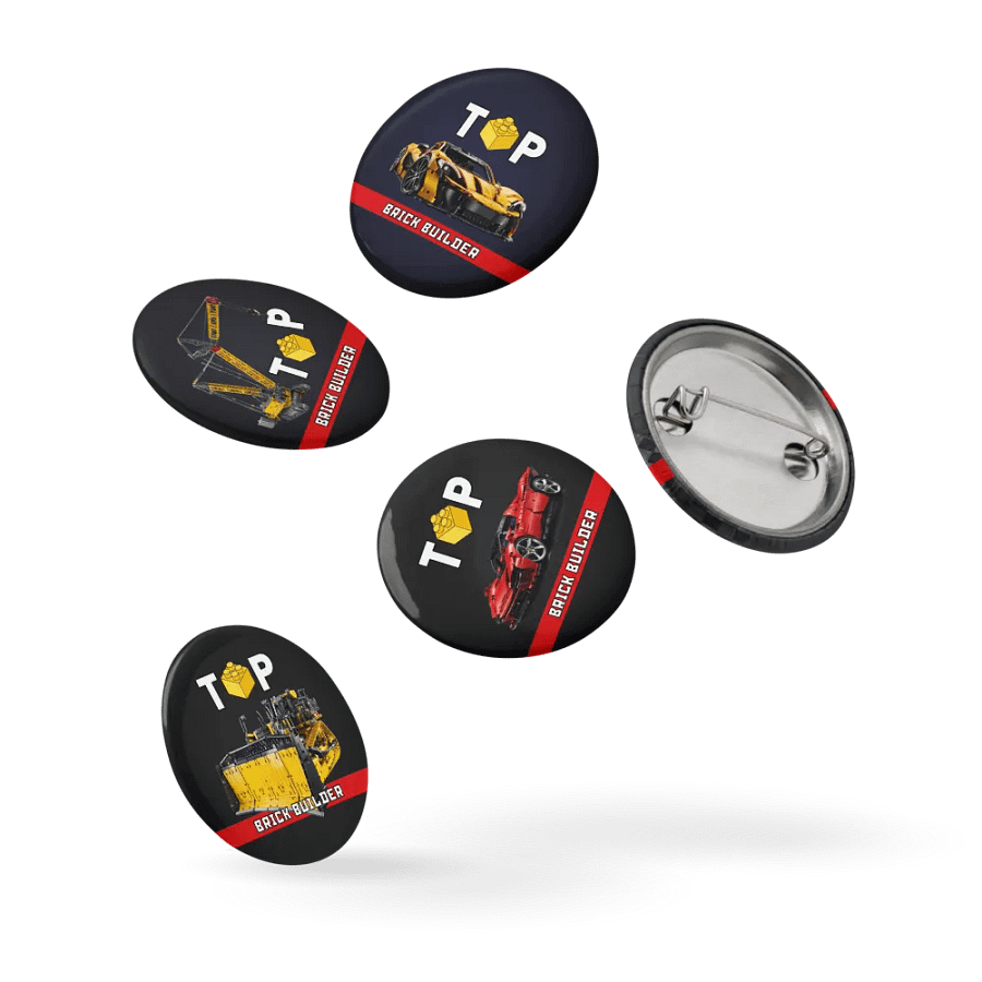 Top Brick Builder Set of Pin Buttons product image (6)