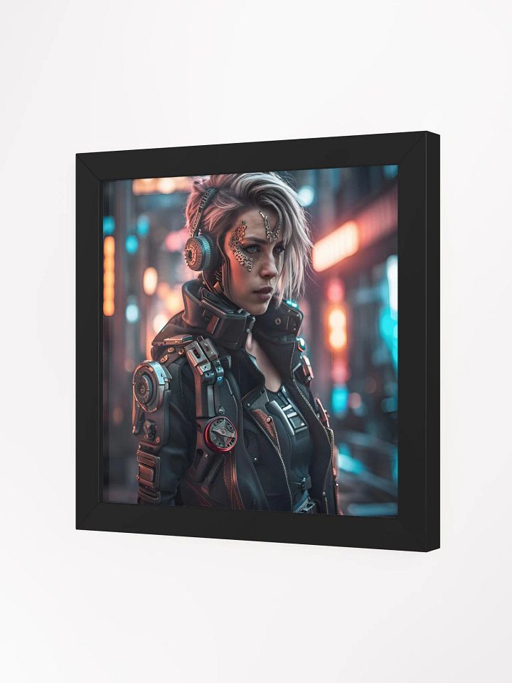 Framed Cyberpunk Female Poster product image (12)