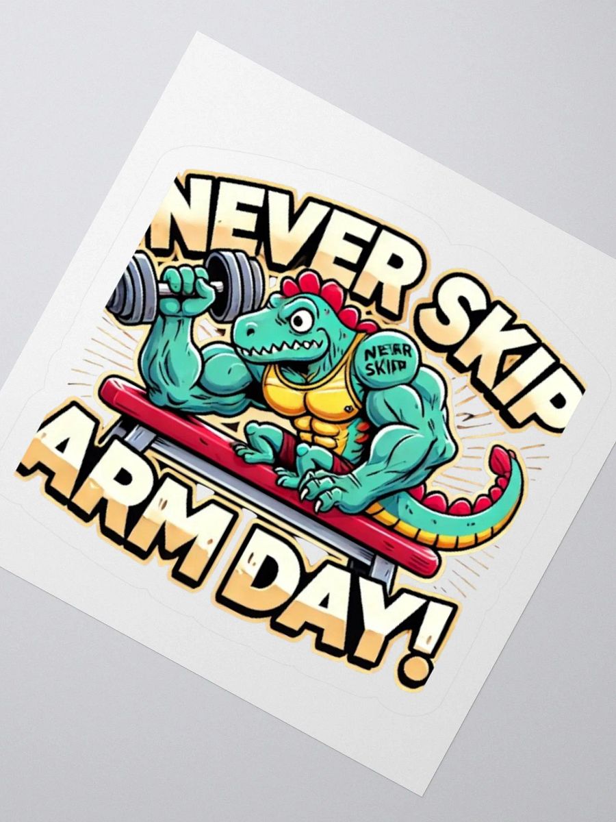 Muscle Dino Arm Day Stickers product image (2)