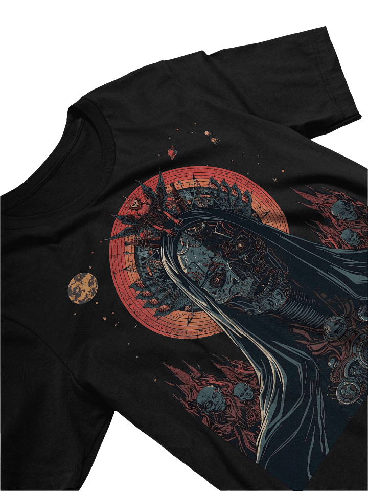 Neon Gothic Skull Lightweight T-Shirt product image (2)