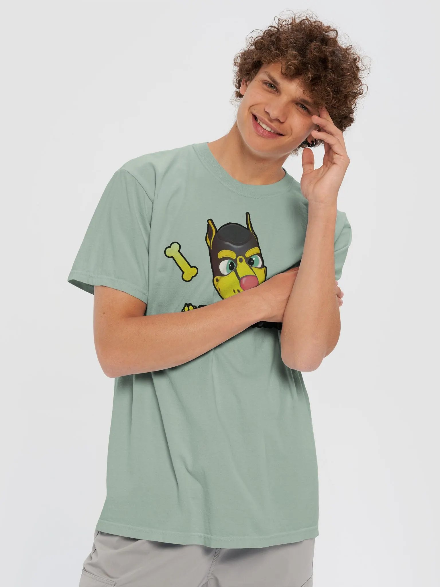 Happy Pup - with Logo - Dyed Heavyweight T-Shirt product image (5)