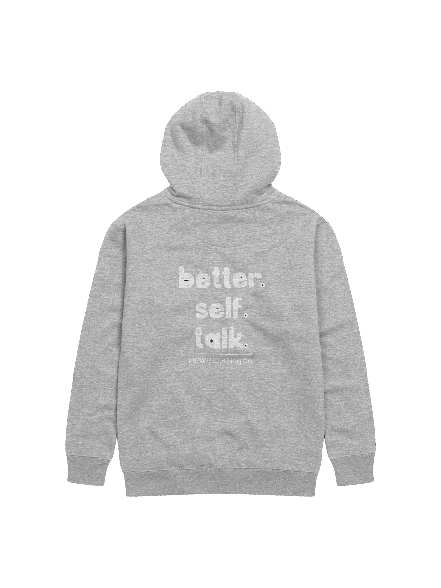 Better. Self. Talk. Hoodie (White & Black) product image (2)