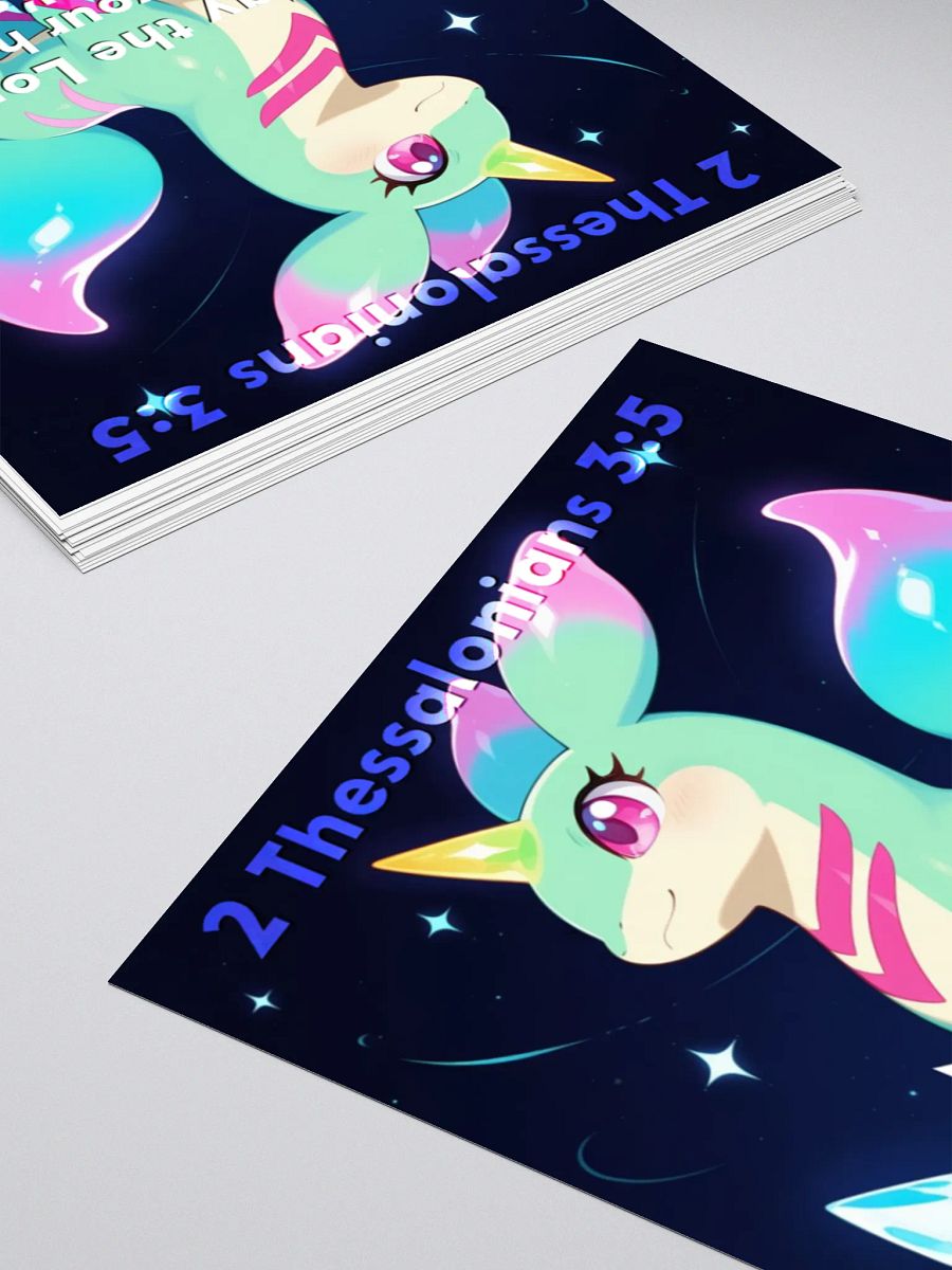 Bible Cuties Fey - May the Lord direct your hearts into God's love Sticker product image (8)