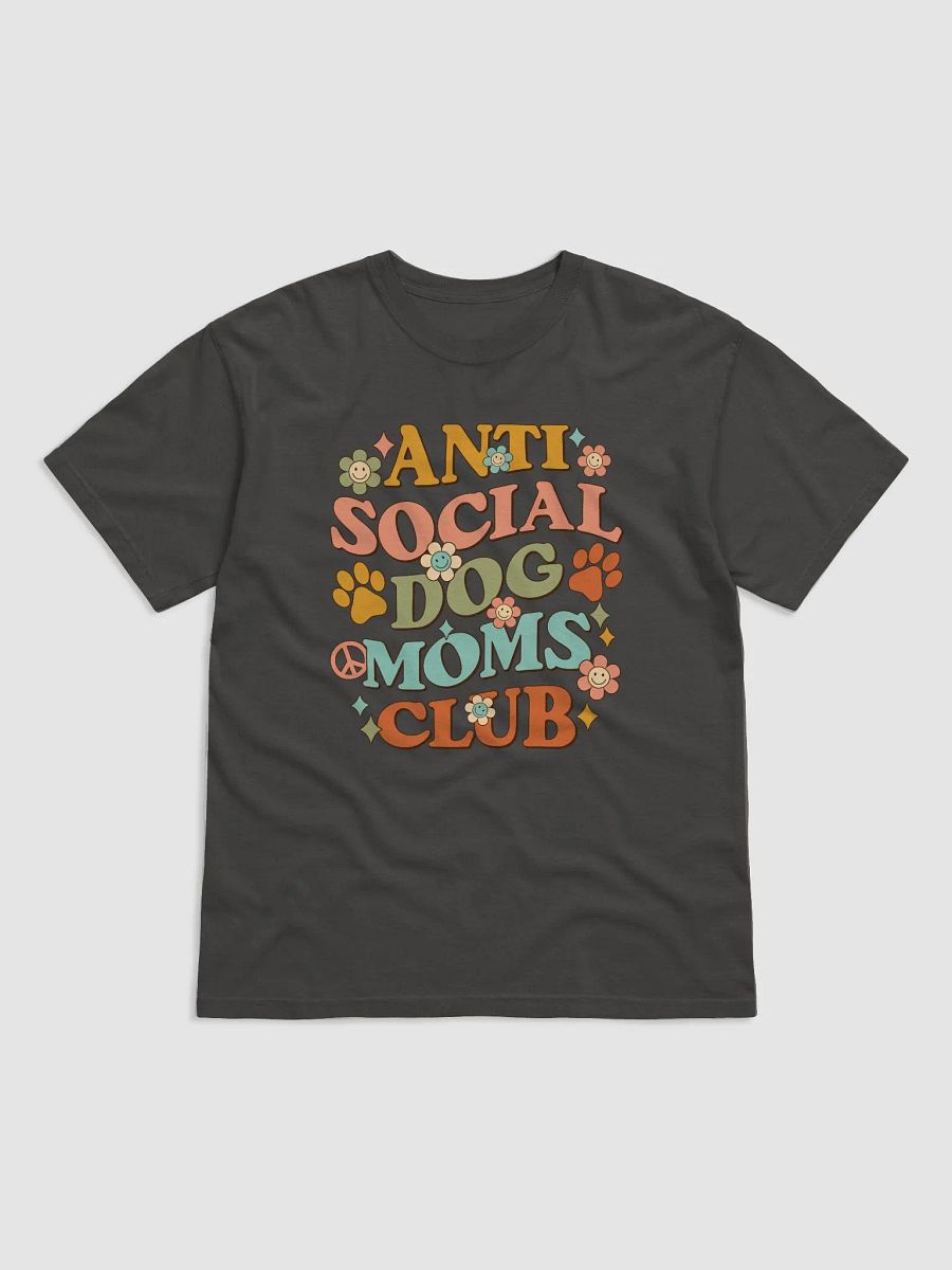 Anti Social Dog Moms Club Retro Groovy T-Shirt 2 | Funny Introvert T-Shirt for Dog Moms product image (14)