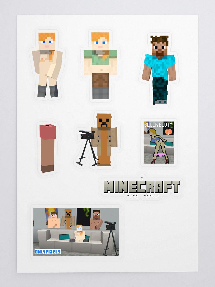 A Minecraft P*rn Parody Sticker Pack product image (1)