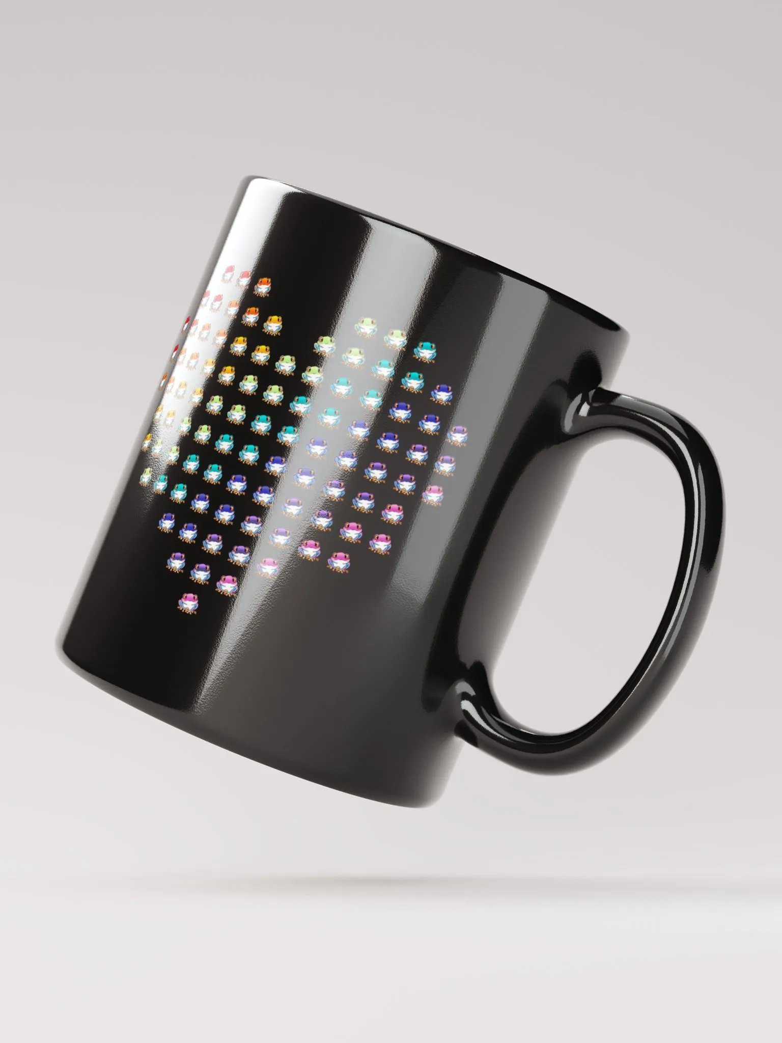 Rip the Frog Pride Heart Black Glossy Mug product image (6)