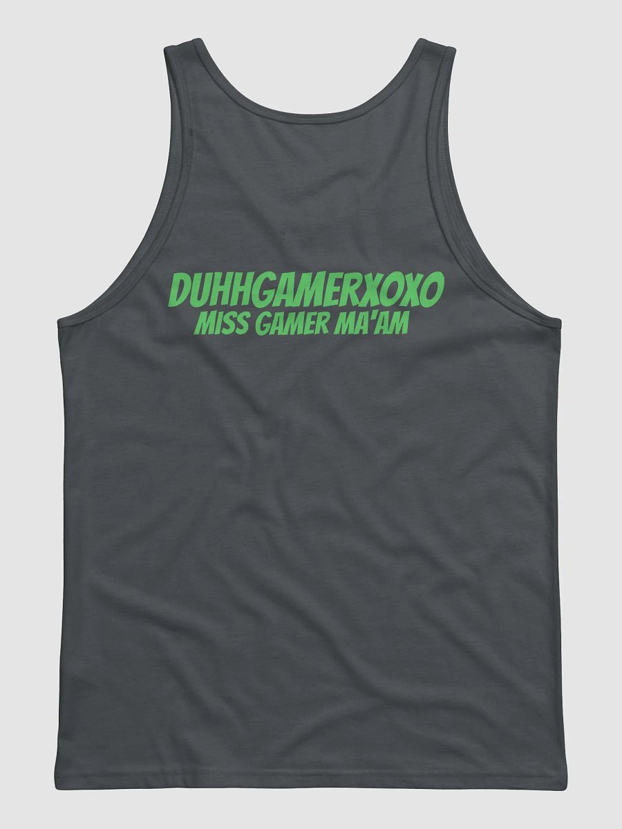 DuhhGamerXOXO/Miss Gamer Ma'am Jersey Tank - Green Text product image (4)