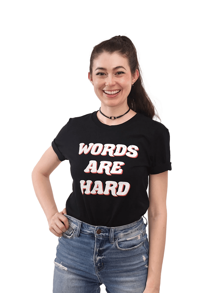 Retro Words Are Hard Tee product image (1)