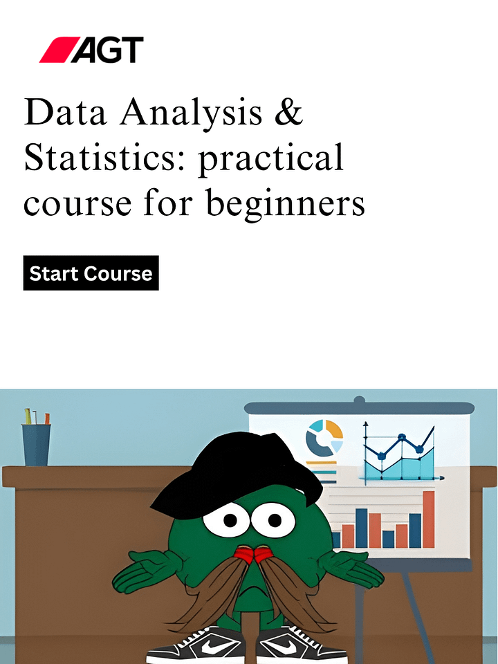 Data Analysis & Statistics: practical course for beginners product image (1)