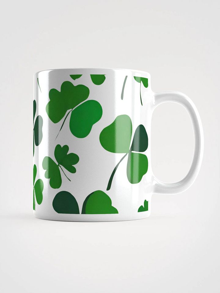 Clover Leaf Artistic Design White Mug product image (2)
