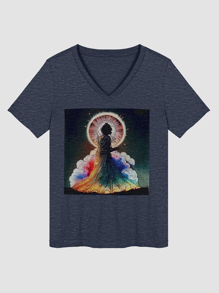 Sophisticated Comfort: Women's Relaxed V-Neck T-Shirt product image (1)